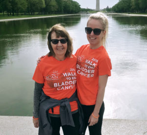 Kimberly and her mom at the Washington, DC Walk to End Bladder Cancer in 2018.