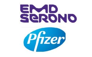 EMD Serono and Pfizer logos