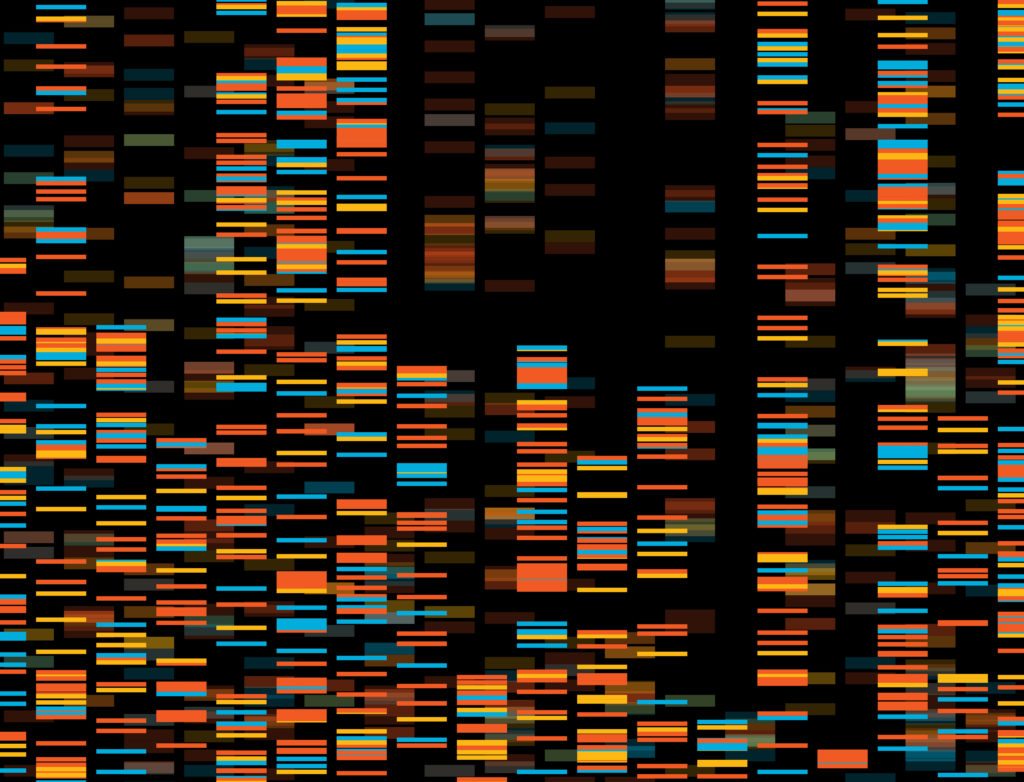 Big Genomic Data Visualization - DNA Test, Barcoding, Genome Map Architecture