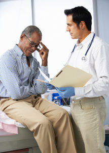 Picture of a man getting a bladder cancer diagnosis