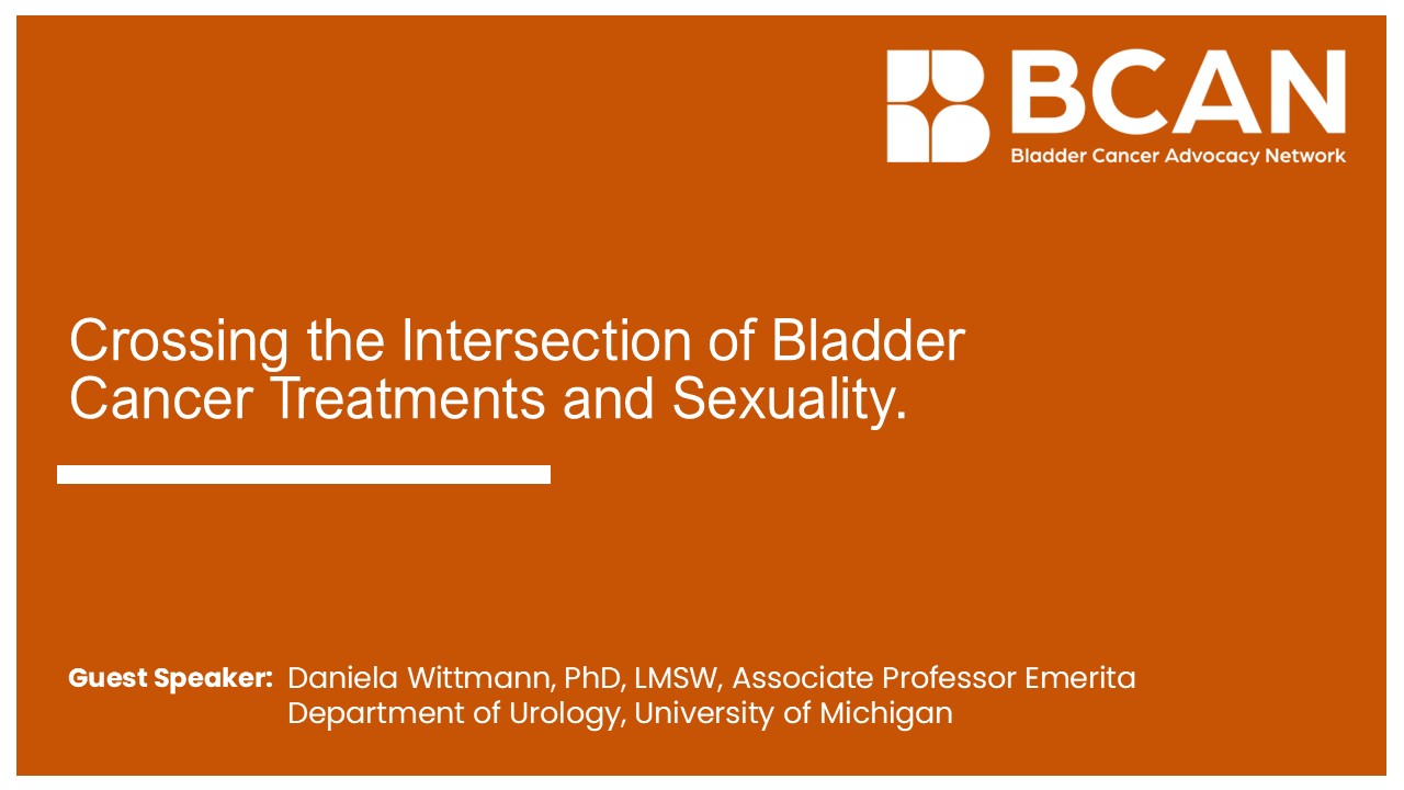 Webinar: Intimacy Redefined: Navigating Sexuality During Bladder Cancer  Treatment