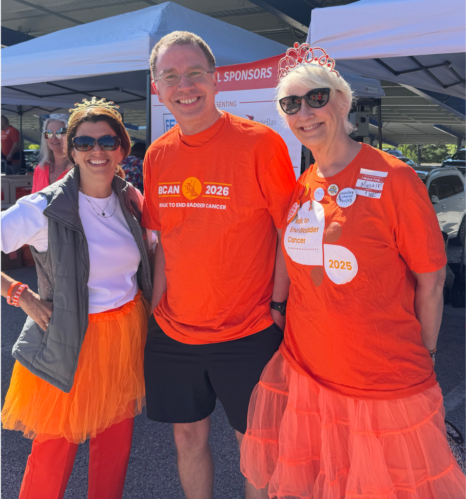 photo of Anne with BCAN CEO Meri-Margaret Deoudes at the Baltimore Walk to End Bladder Cancer
