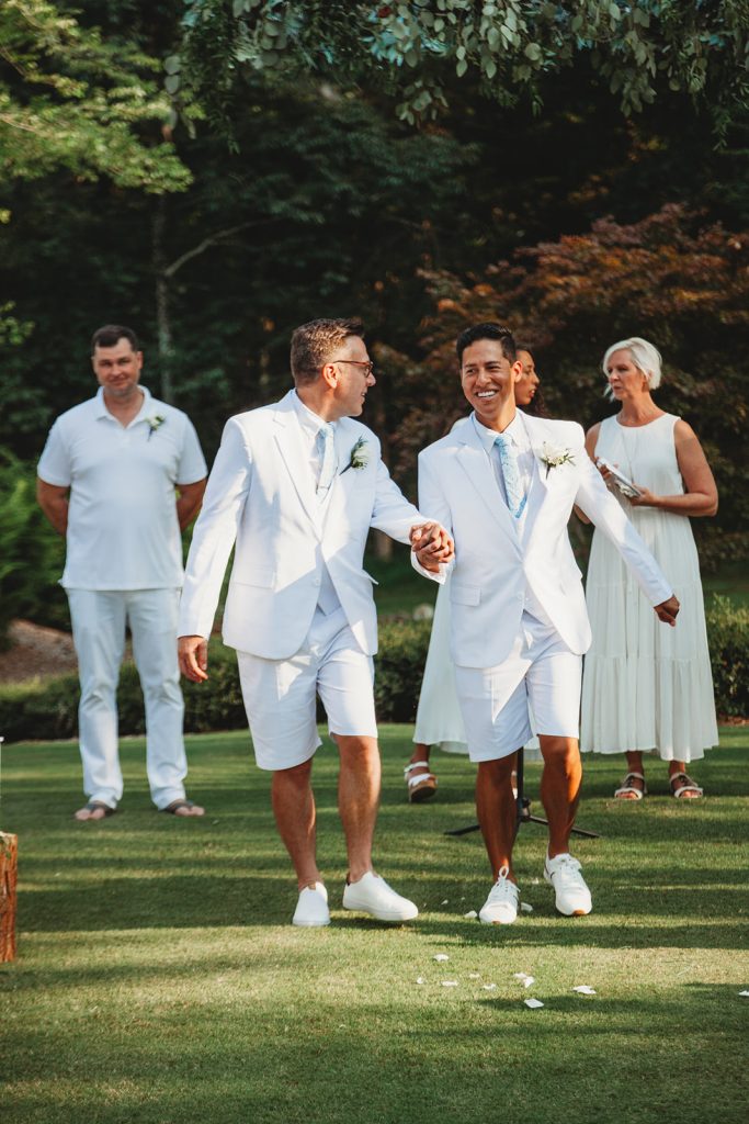 This is a photo of Chris's wedding to Luis Rios.